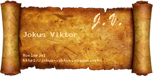 Jokus Viktor névjegykártya